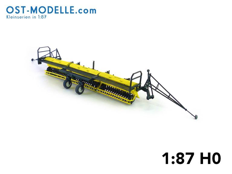 Preview: Koppelwagen T890 B01 3x Drillmaschine A202 Arbeitsstellung gelb
